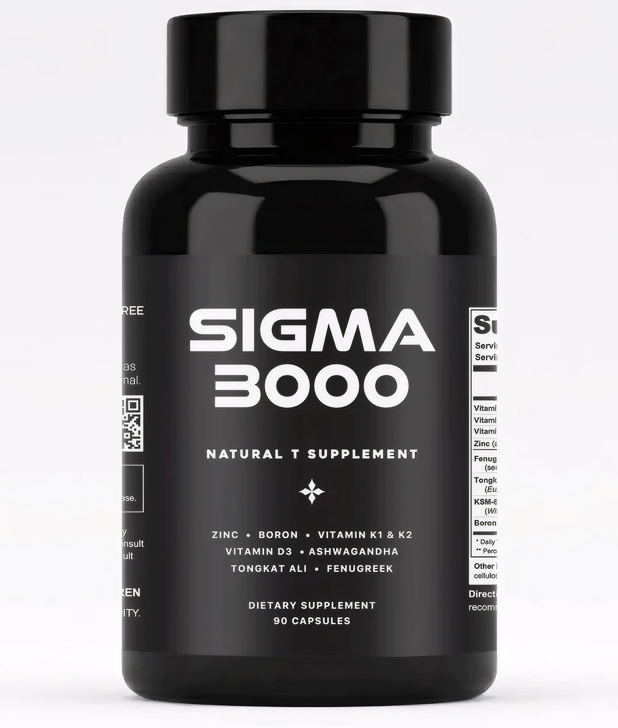 SIGMA 3000 Natural Testosterone Booster for Men Capsule 90 Count