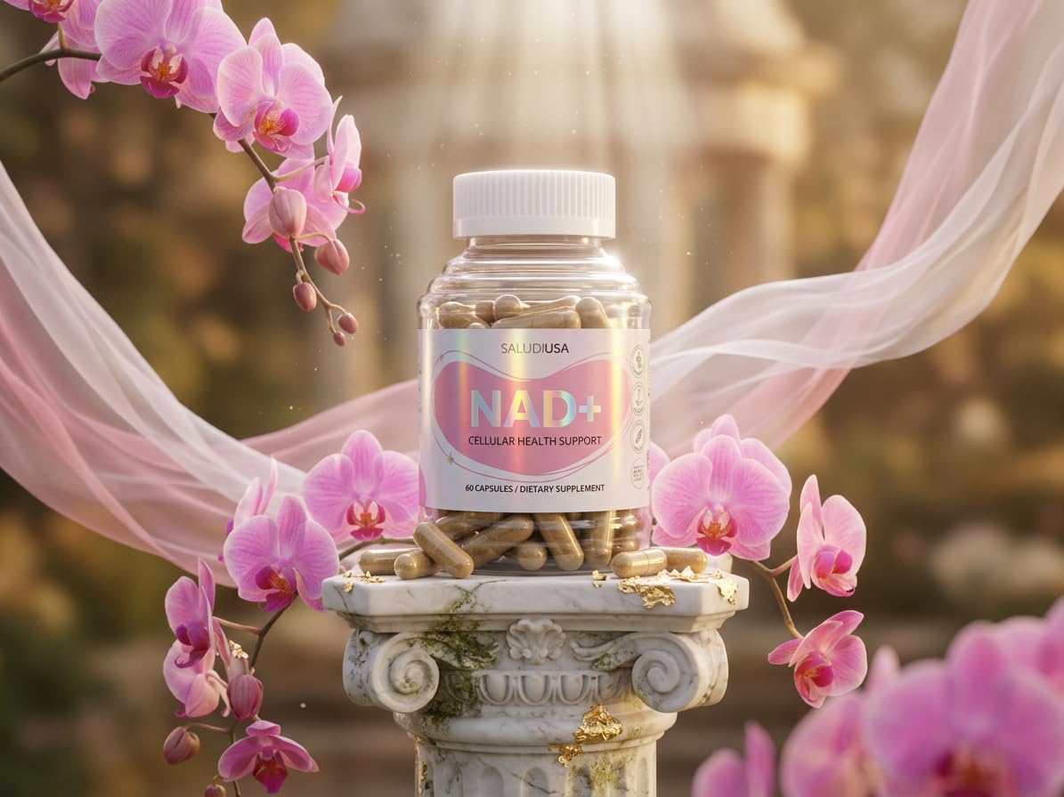 SALUD USA NAD+ with Nicotinamide Riboside & Resveratrol 60 Capsules