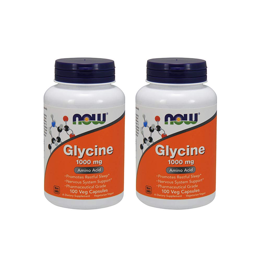 NOW Foods Glycine 1000 mg Capsules 200 Count