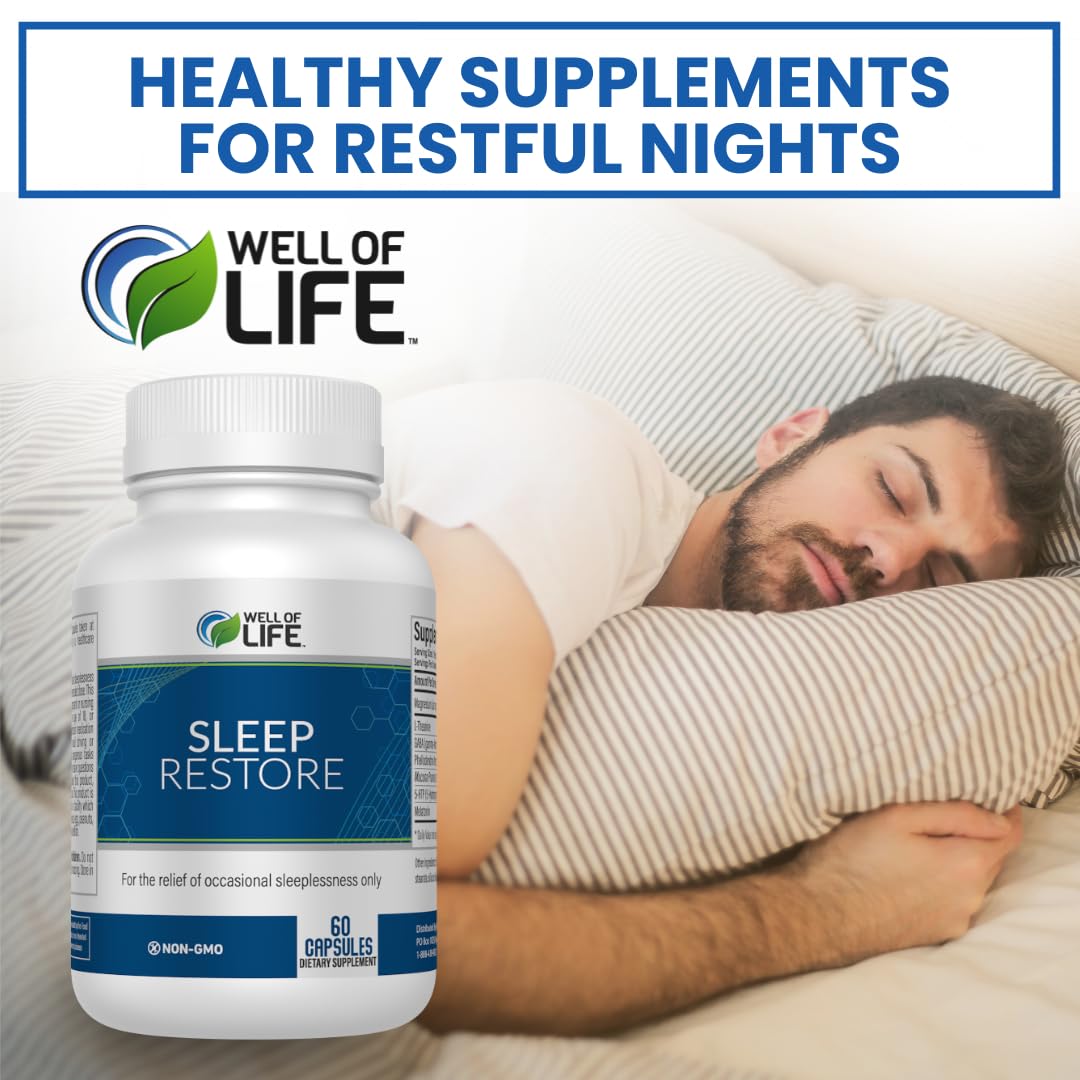 Well of Life Sleep Support Supplement for Adults Capsule 60