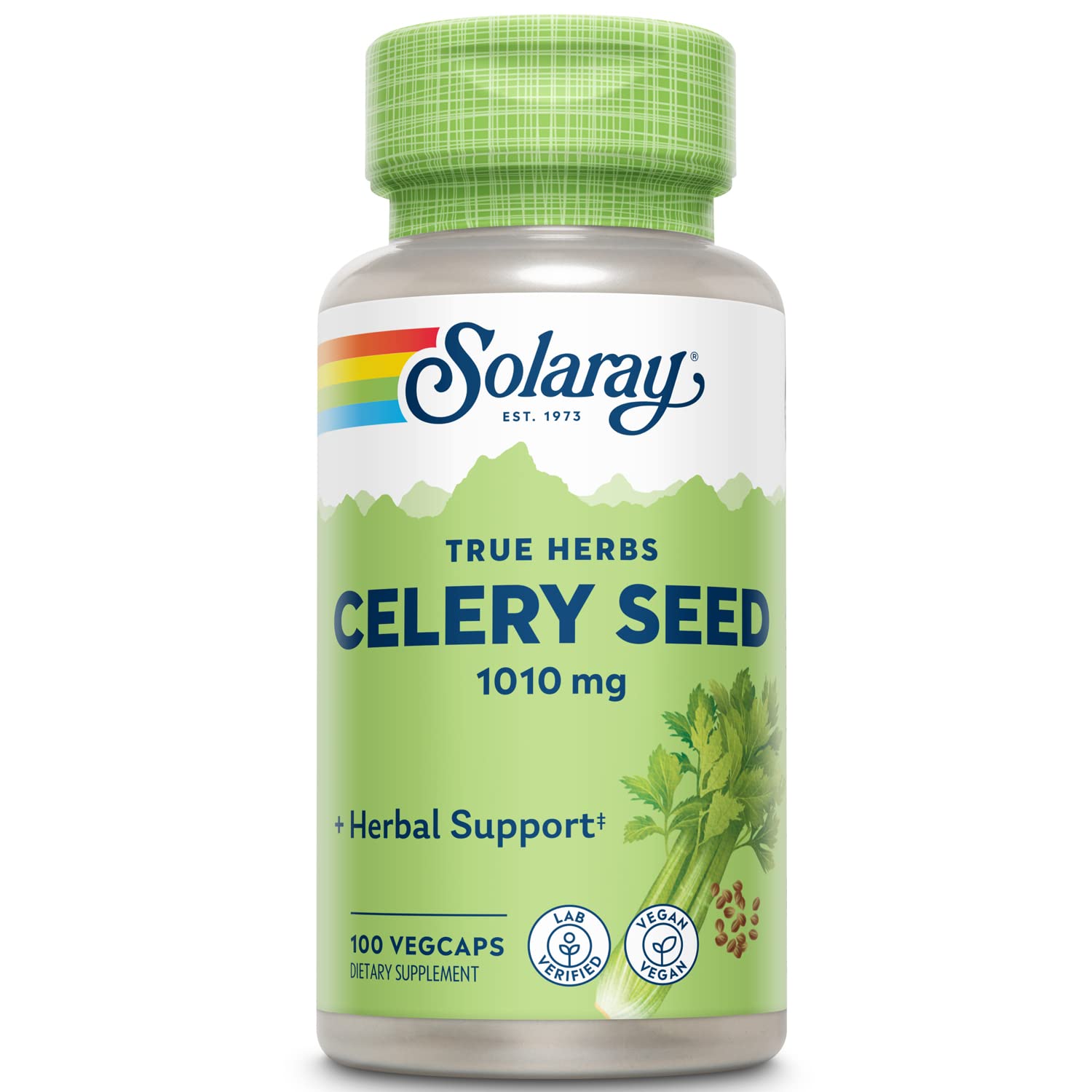 Solaray Celery Seed 505mg Capsules, 100 Count