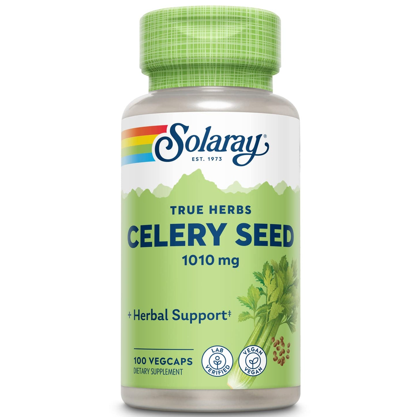 Solaray Celery Seed 505mg Capsule, 100 Count