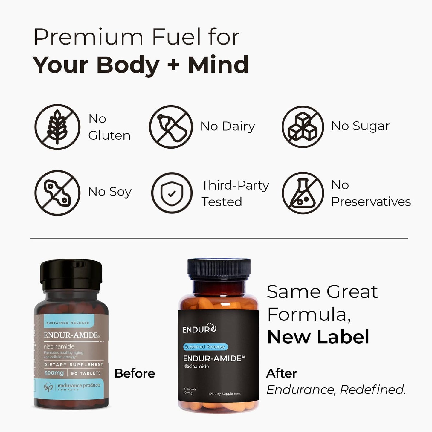 Endurance Products ENDUR-Amide Niacinamide SR 500 mg 200 Tablets