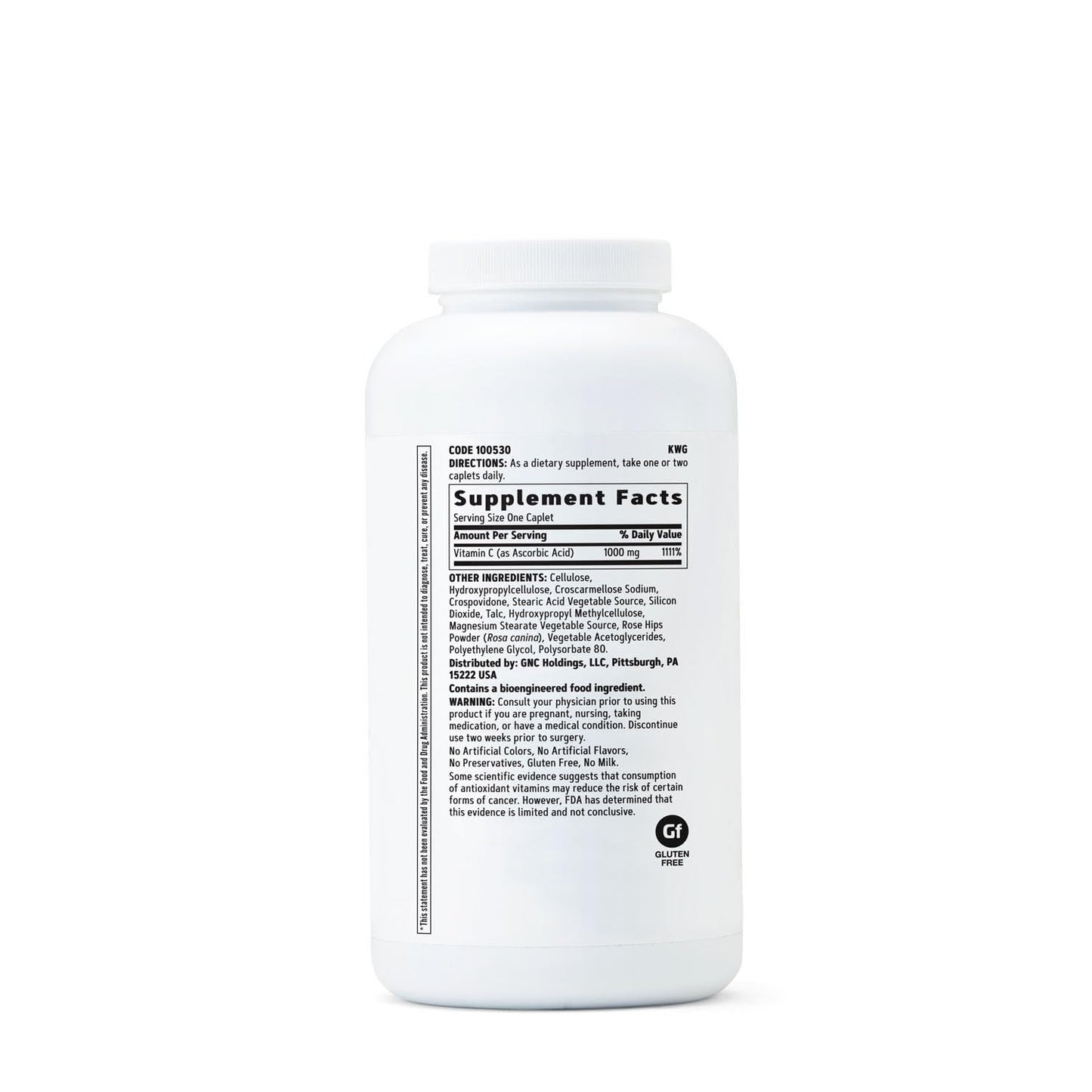 GNC Vitamin C 1000 mg Caplets 500 Count