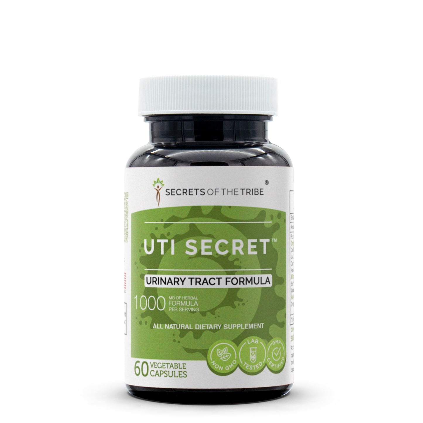 Secrets of the Tribe UTI Secret Urinary Tract Formula Herbal Supplement Blend Capsules 60 Count