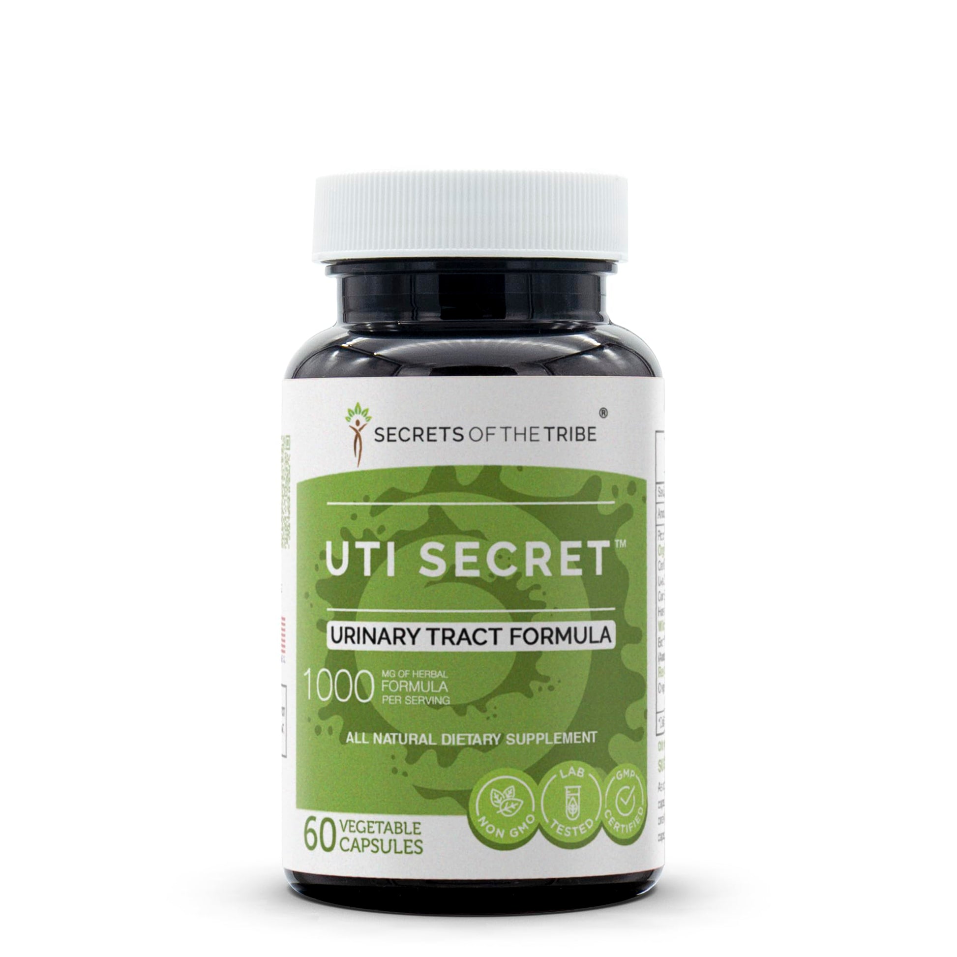 Secrets of the Tribe UTI Secret Urinary Tract Formula Herbal Supplement Blend Capsules 60 Count