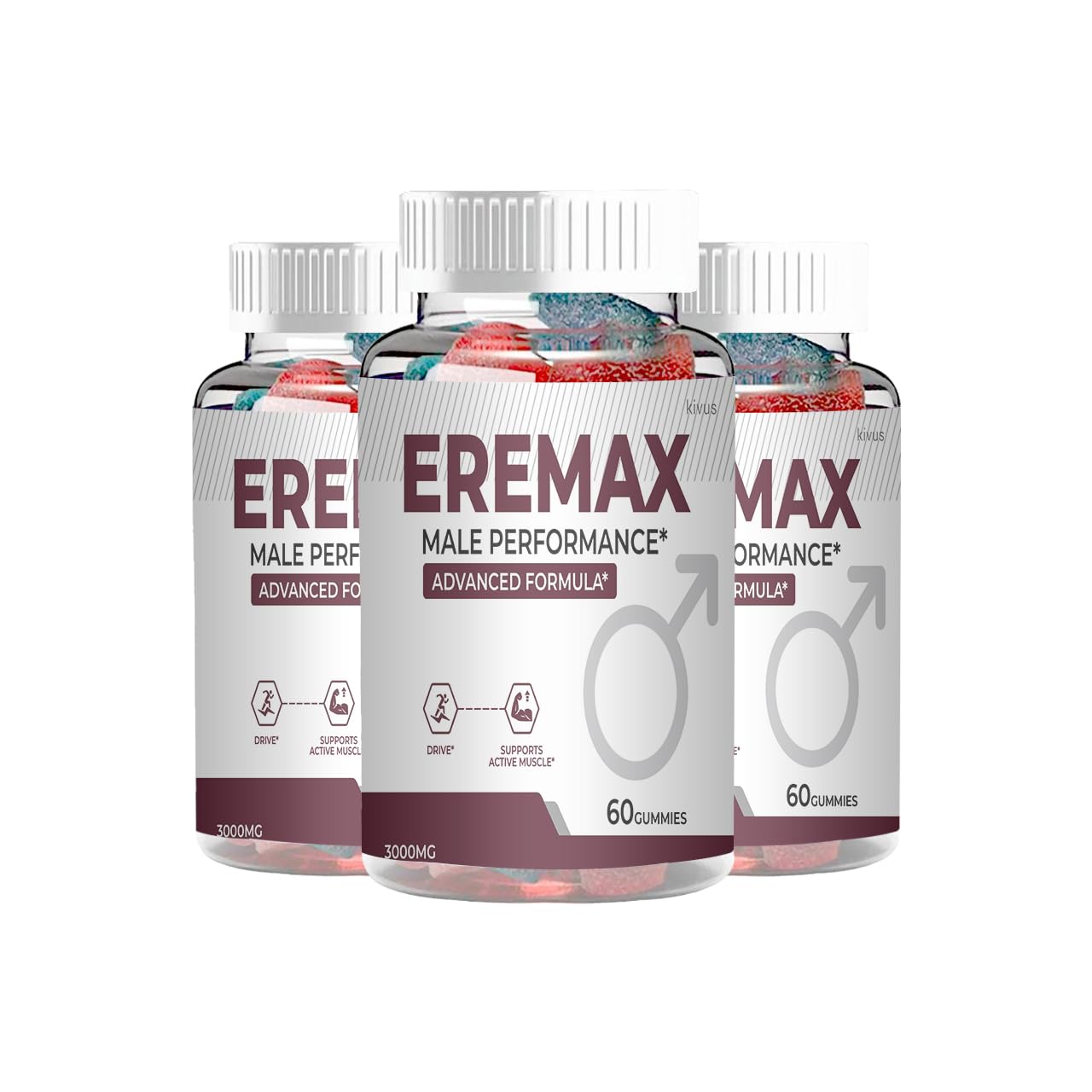 Kivus Eremax Dietary Supplement Gummy 180 Count