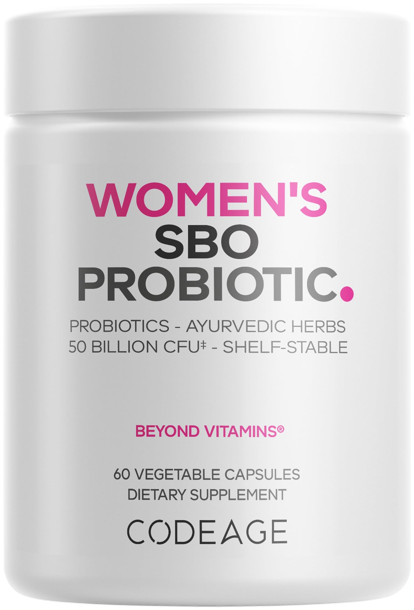 Codeage Women’s Probiotics Supplement Capsule 60 Capsules