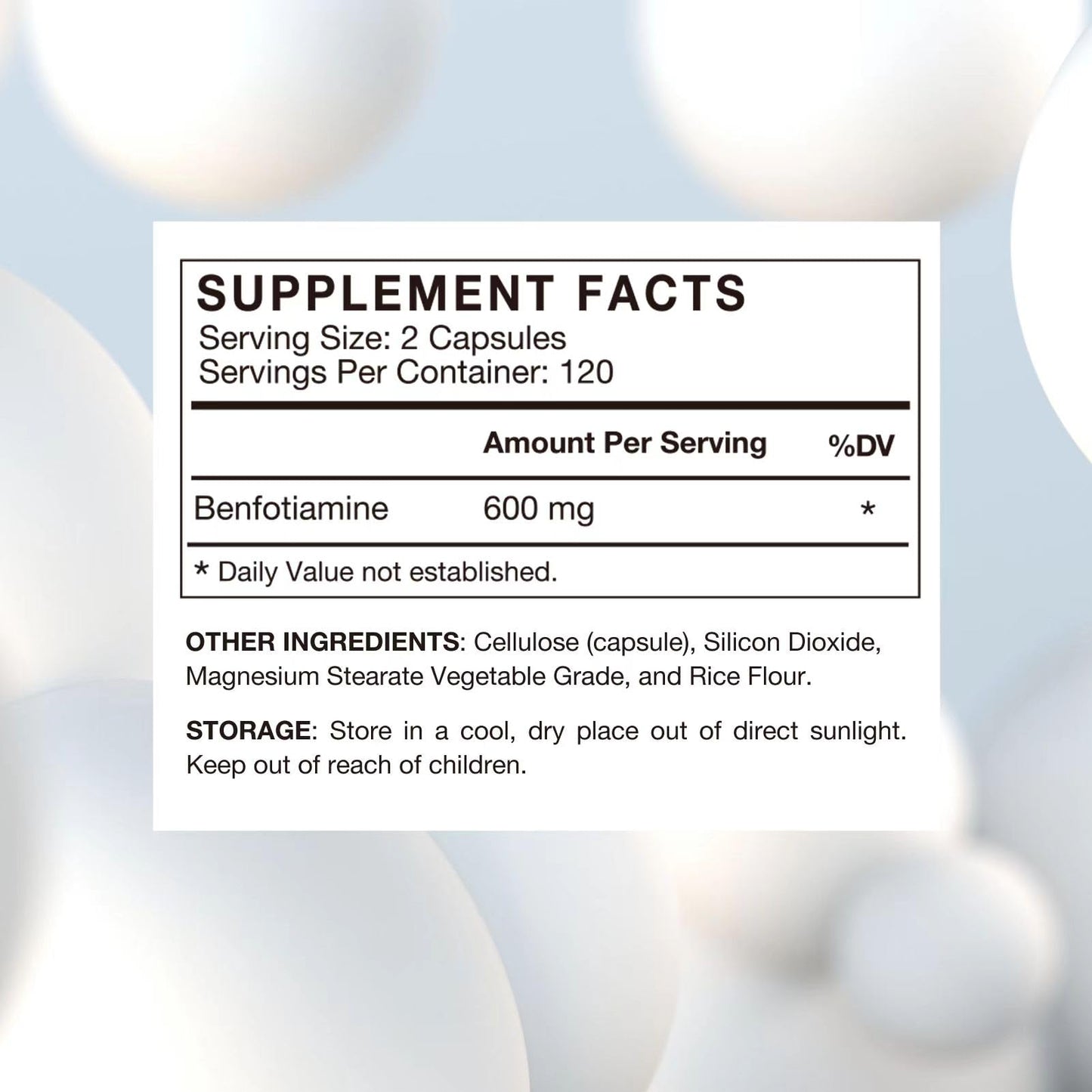 VHC Vitamin B1 Benfotiamine 600mg Supplement- 5X Time Fat-Soluble Thiamine Vitamin B1- Max Boost Bioavailable Thiamine B1 Levels Veggie Capsules, 240 Capsules