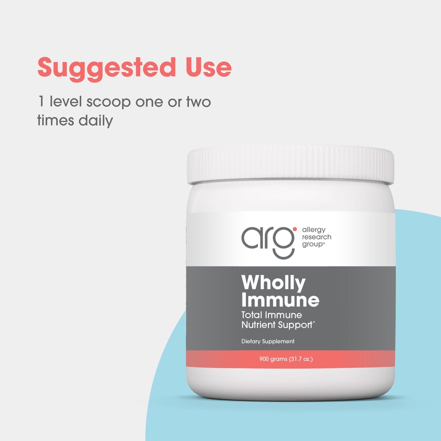 Allergy Research Group Wholly Immune Powder, 31.7 Ounce