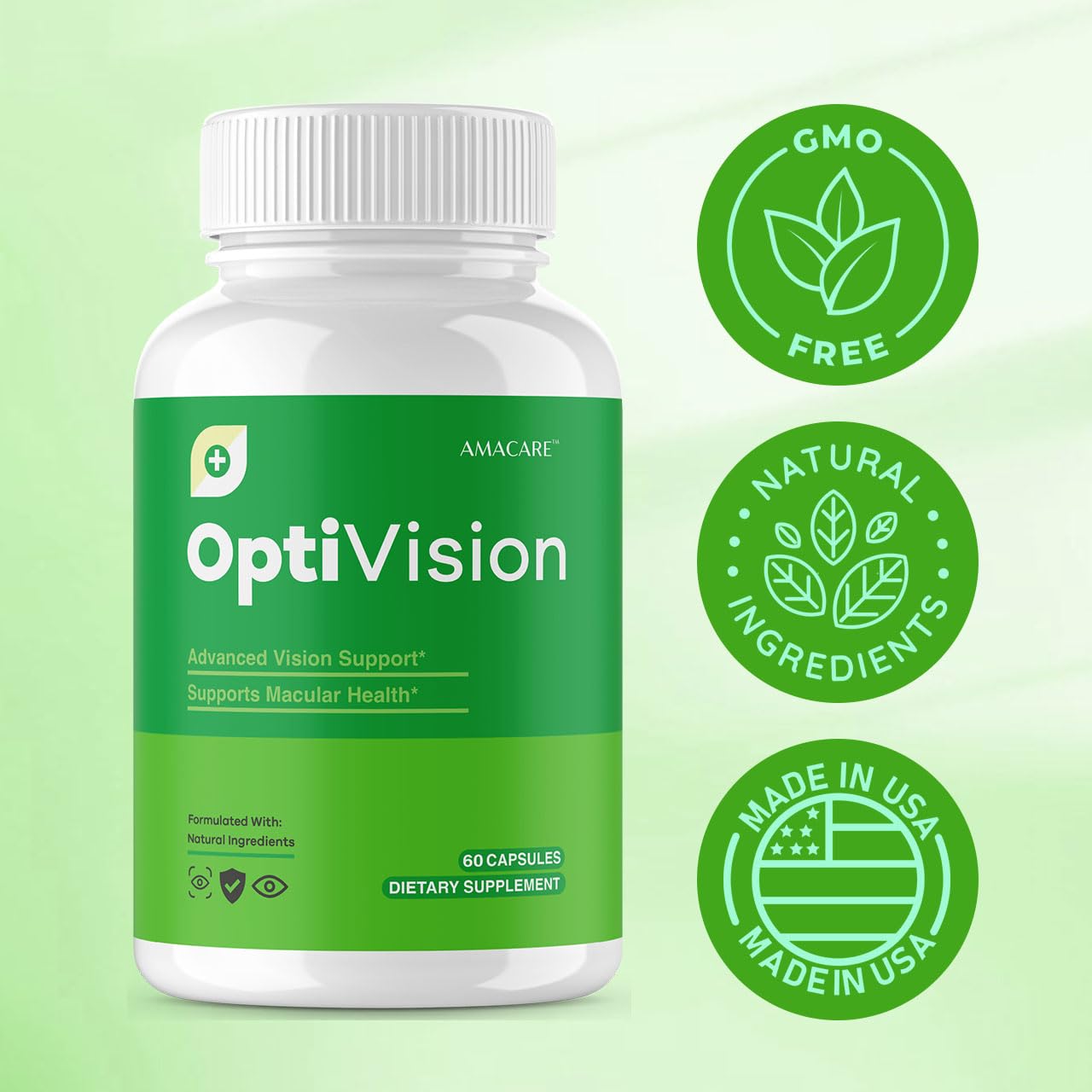 AMACARE Optivision Eye Vitamins Capsules 120