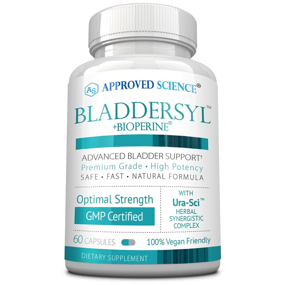 Approved Science Bladdersyl Urinary Incontinence Bladder Support High Absorption 60 Capsules
