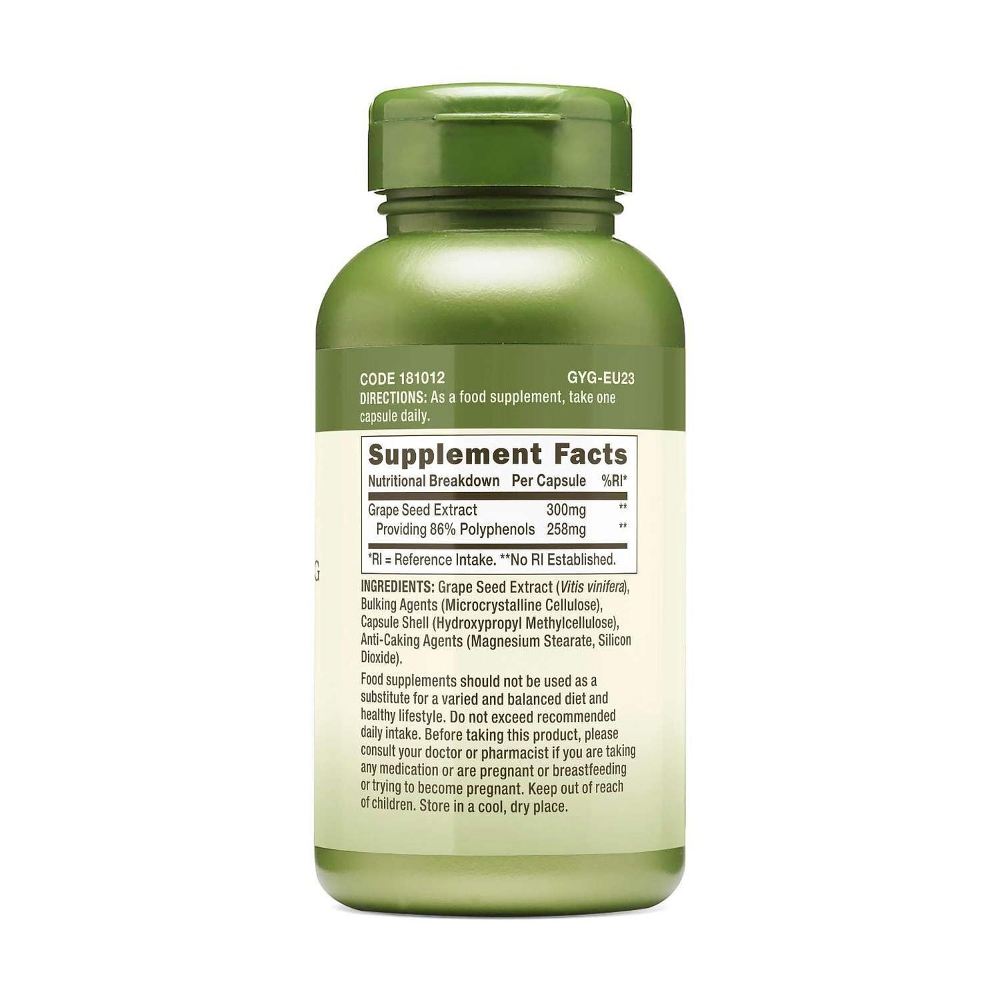 GNC Grape Seed Extract 300mg Capsule, 100 Count