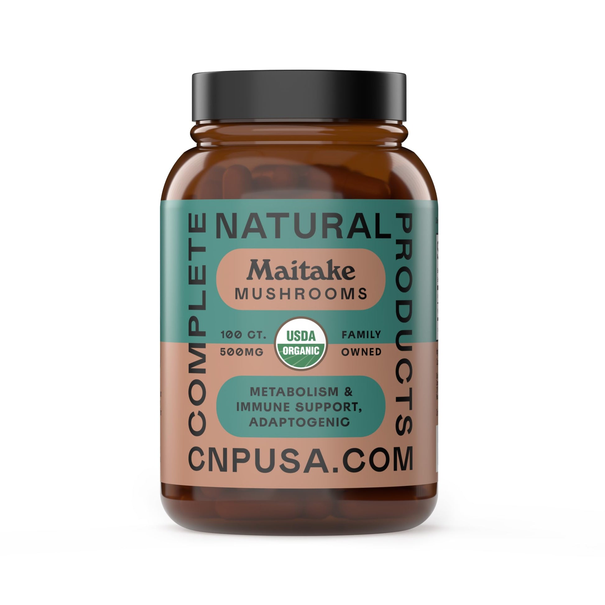 Complete Natural Products Organic Maitake Mushroom Capsules 100 Count
