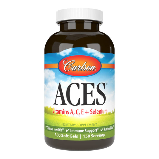 Carlson ACES Vitamins A, C, E + Selenium Softgels 300