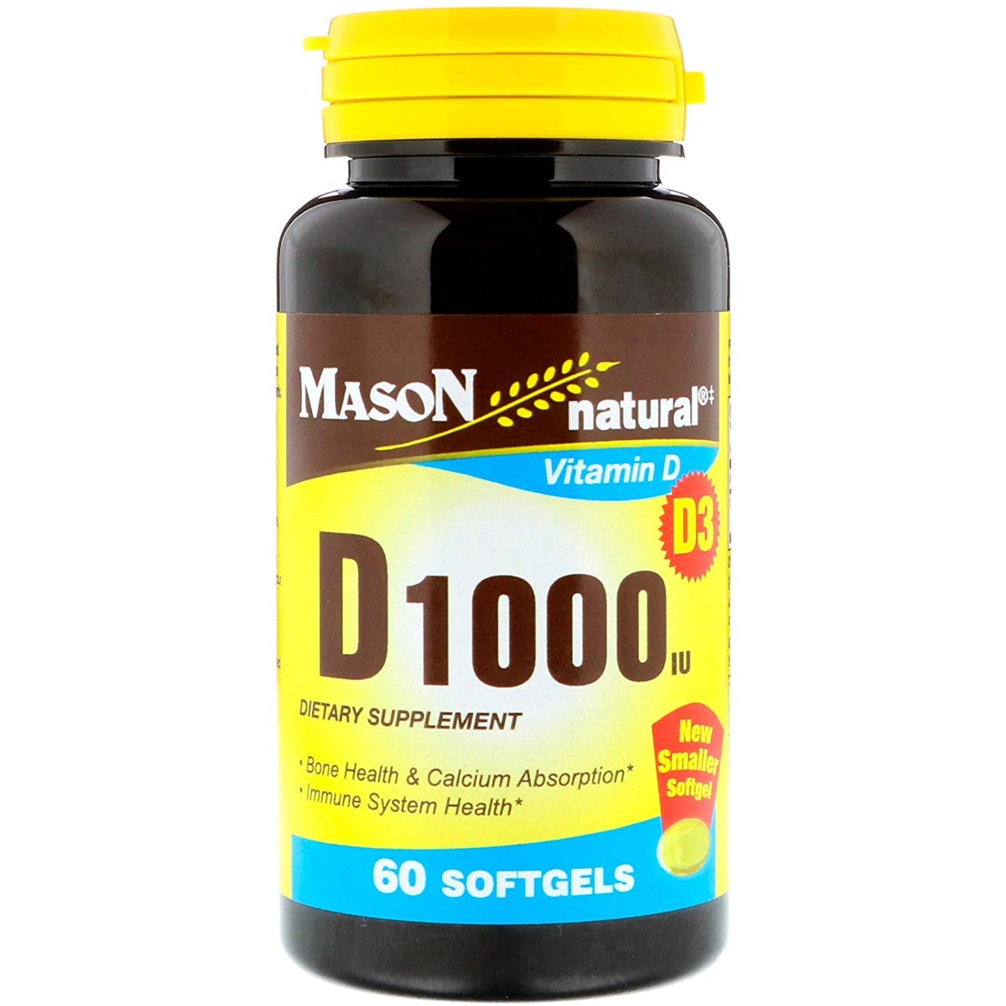 Mason Natural Vitamin D1000 IU Softgels 120