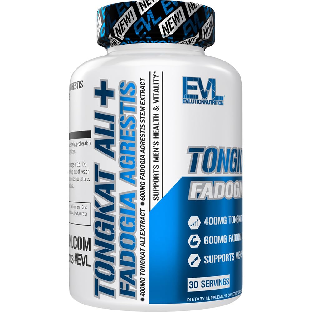 Evlution Tongkat Ali + Fadogia Agrestis Capsules 60 Count