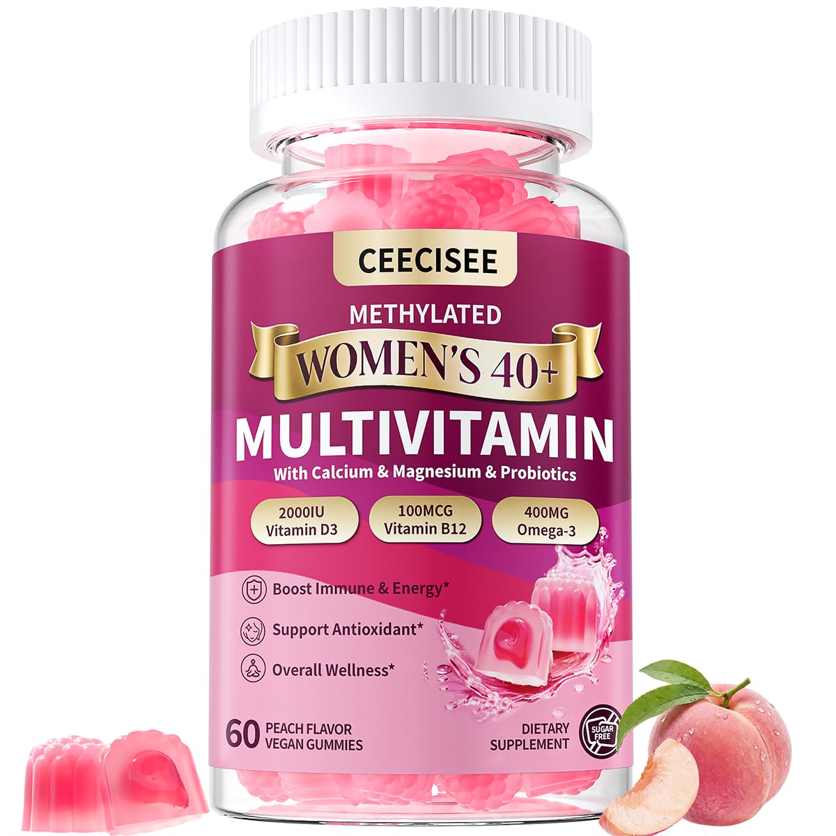 Ceecisee Multivitamin for Women 40 Plus Gummies 60 Count
