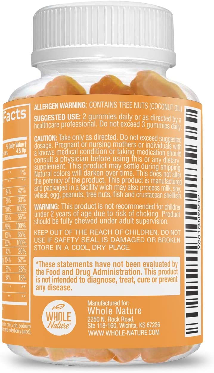 Whole Nature Kids Vitamins Gummy 90 Count