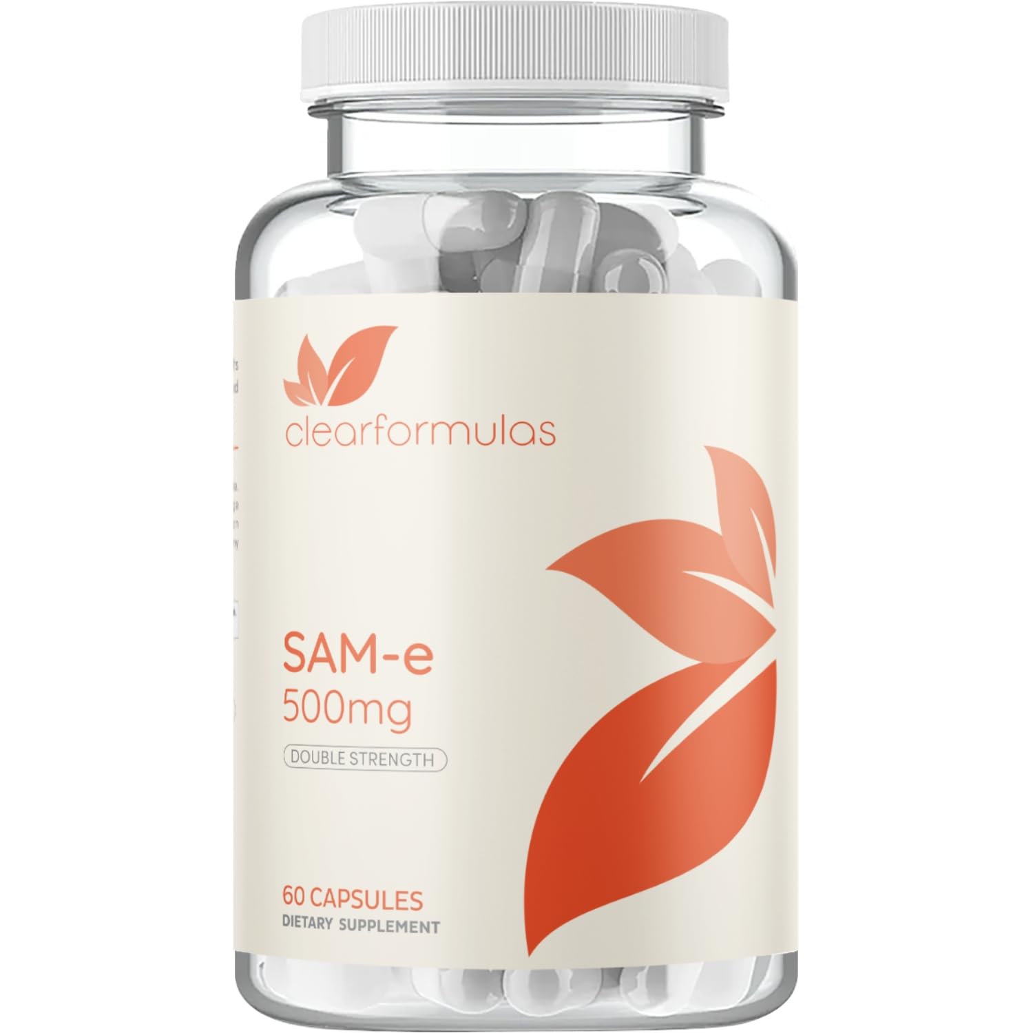 Clear Formulas Bioactive SAM-e 500mg Capsule, 60 Count