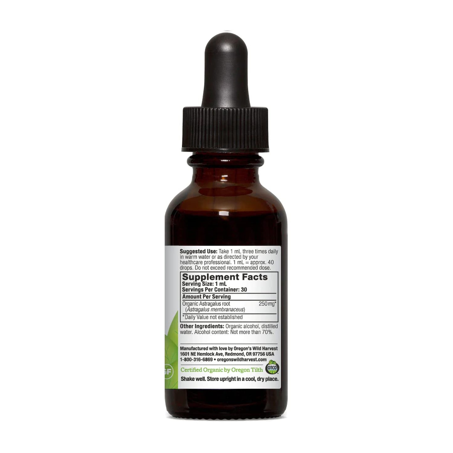 Oregon's Wild Harvest 1:4 Organic Astragalus Extract Capsule, 1 Capsule