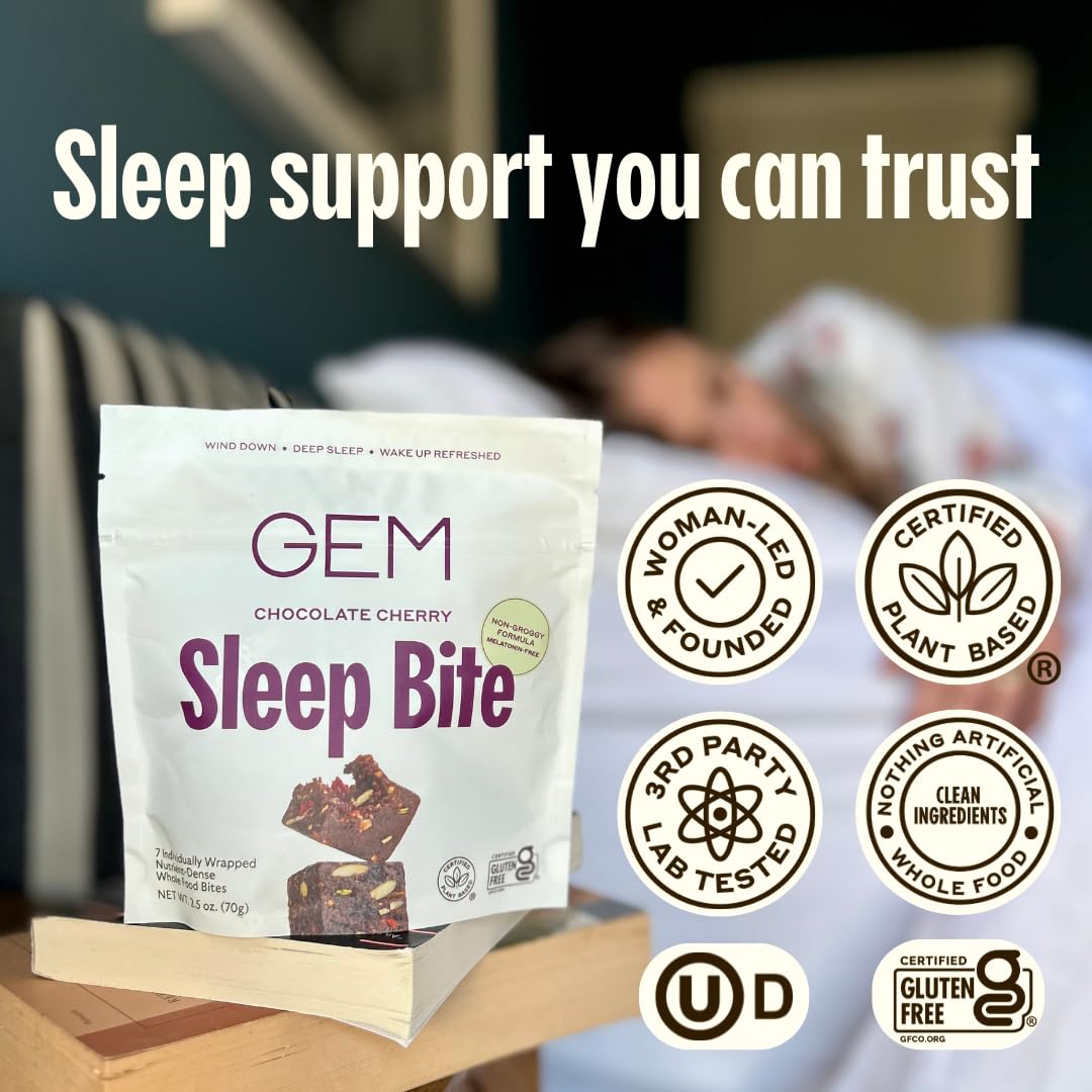 GEM Sleep Aid Nighttime Bite Chewable 7 Count