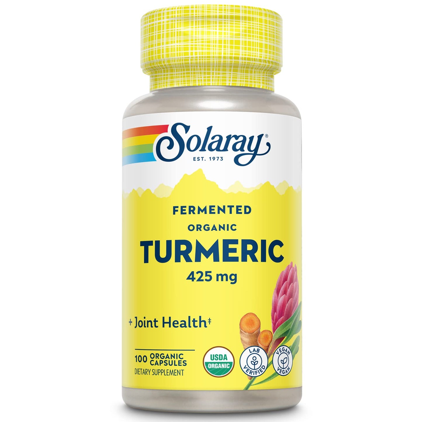 SOLARAY Fermented Turmeric Root 500mg Capsules 100