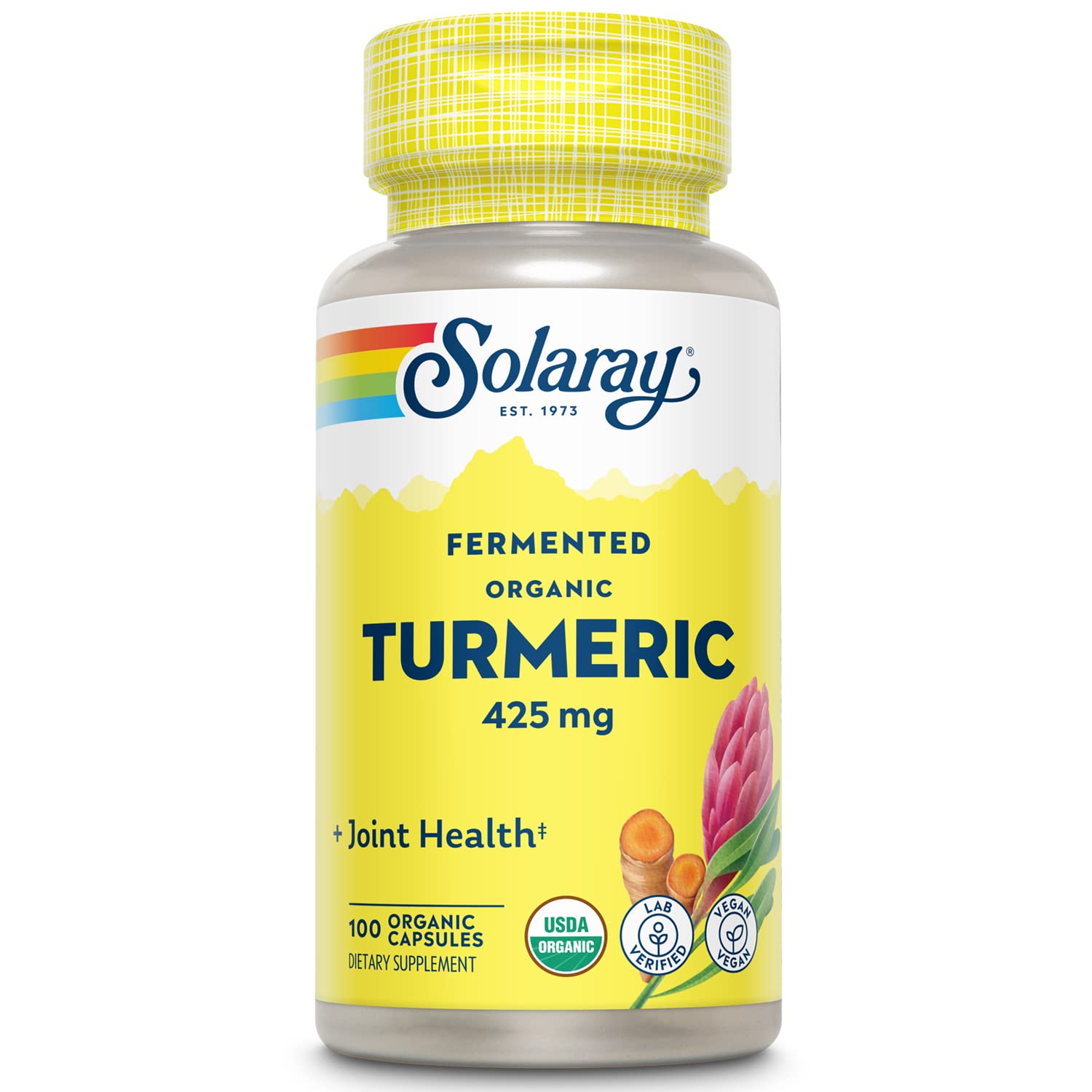 SOLARAY Fermented Turmeric Root 500mg Capsules 100