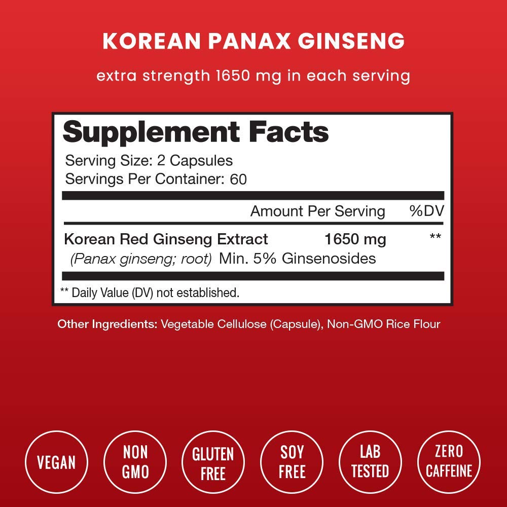 NutraChamps Korean Ginseng and Horny Goat Weed Capsules, 2-Count