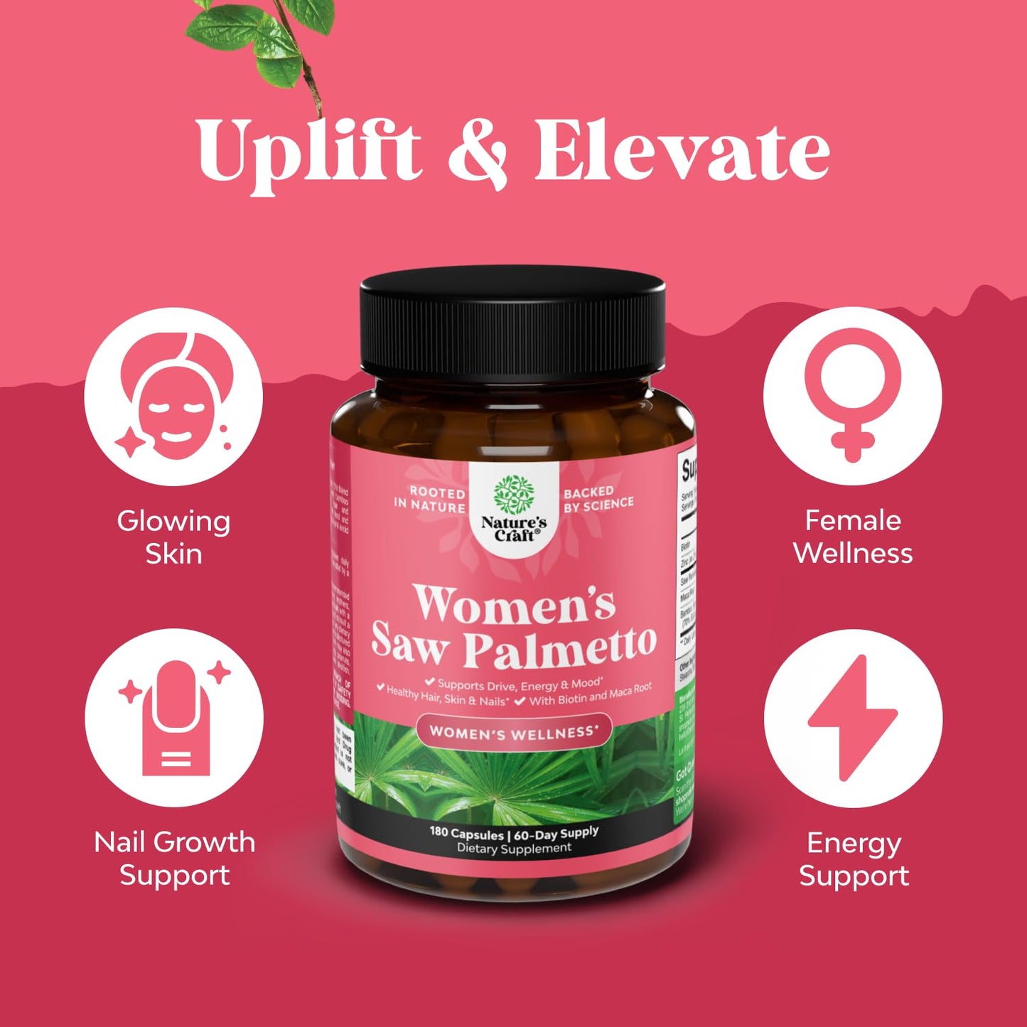 Natures Craft Saw Palmetto Capsule 180 Count