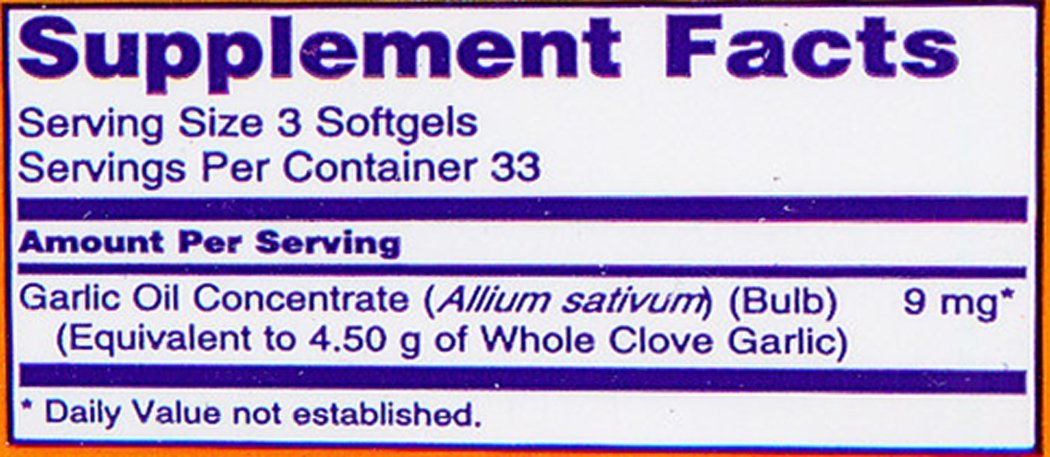 NOW Foods Garlic Oil 1500 mg Capsules 200