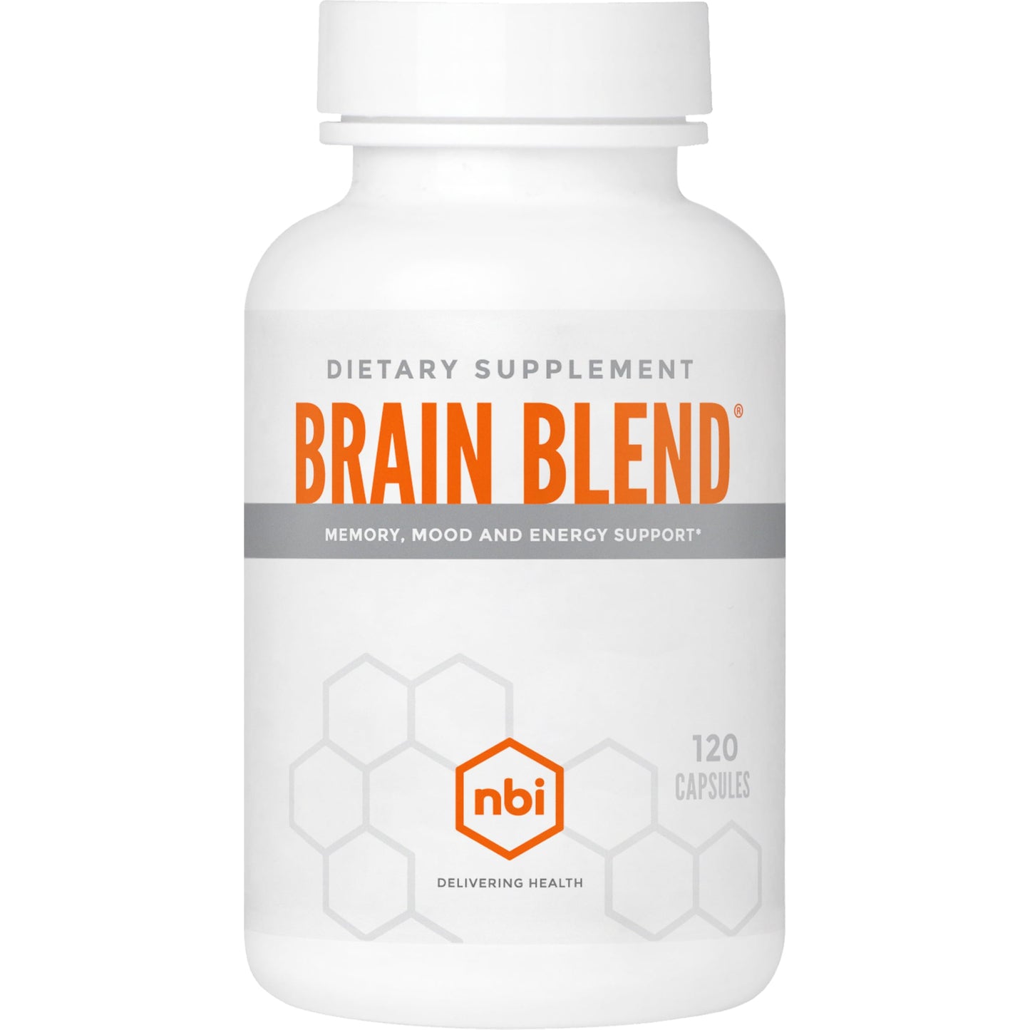 NBI Brain Blend for Memory, Focus, Concentration, Cognitive Function for Men & Women Capsules 120