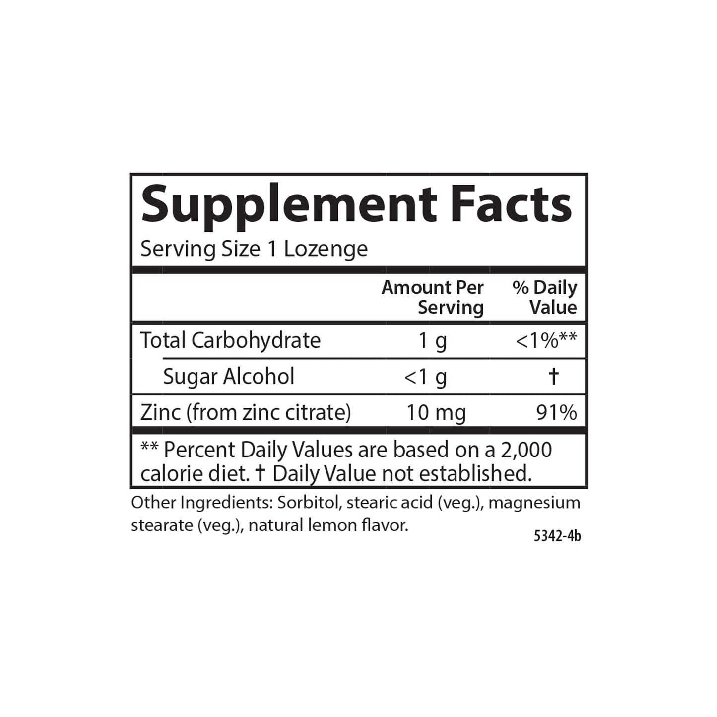 Carlson Zinc-Ease Soothing Lozenge, Zinc Citrate, Lemon, 180 Lozenges