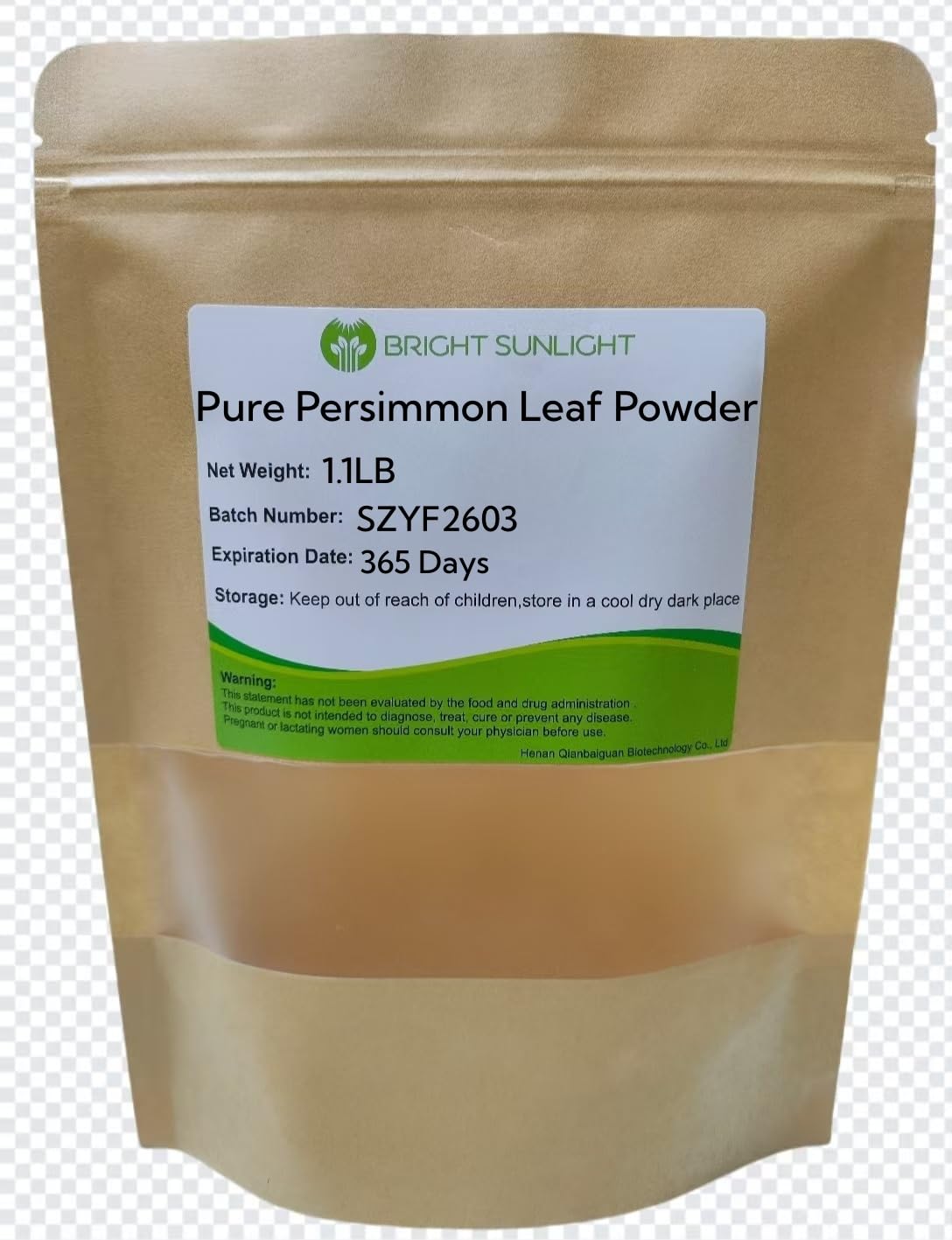 Bright sunlight Natural Pure Persimmon Leaf Powder 18 Ounce
