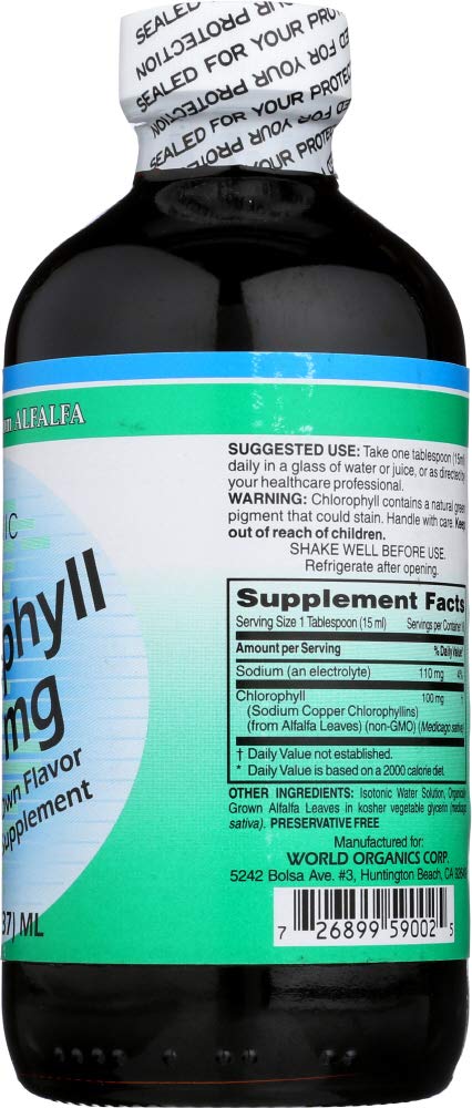 World Organic Chlorophyll Capsule 8 Capsules