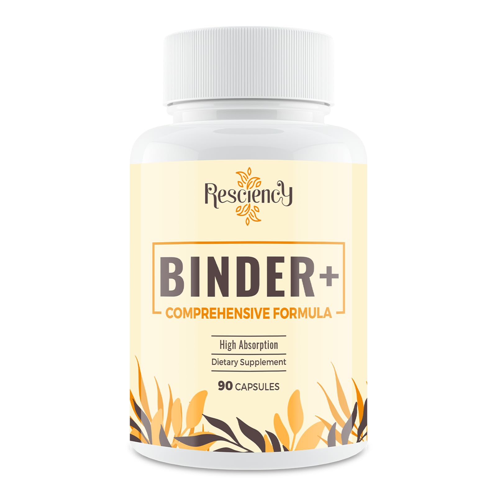 Resciency Detox Binder Supplement Activated Charcoal Zeolite Bentonite Clay Milk Thistle Proprietary Blends Liver & Gut Max Absorption, 90 Vegan Capsules