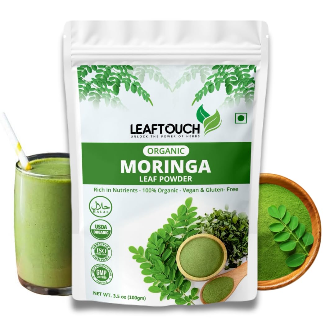 LEAFTOUCH-UNLOCK THE POWER OF HERBS Moringa Oleifera Leaf Powder 3.5 oz
