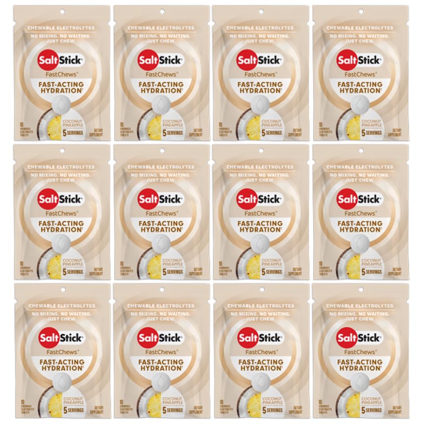 SaltStick Electrolyte FastChews Coconut Pineapple Chewable 120 Count