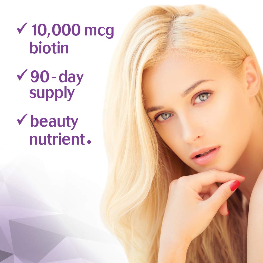BlueBonnet Beautiful Ally Biotin 10,000 mcg Capsules, 90 Count