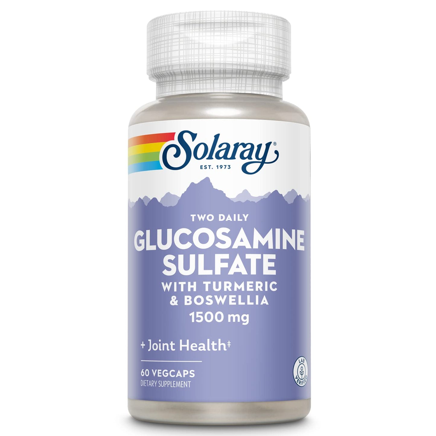 Solaray Glucosamine Sulfate 1500 mg VegCaps, 60 Count