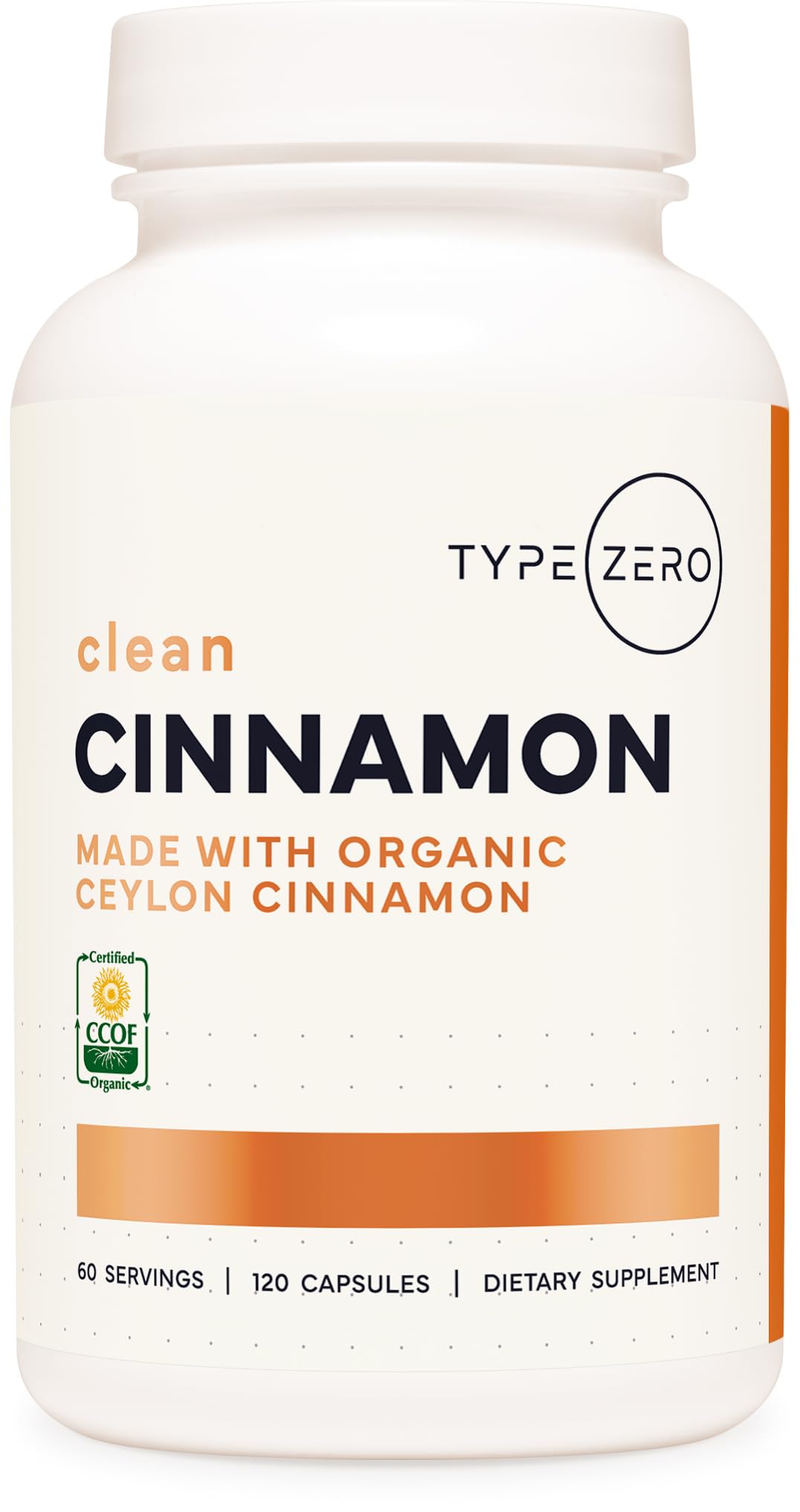 Type Zero Ceylon Cinnamon Capsules 120 Capsules