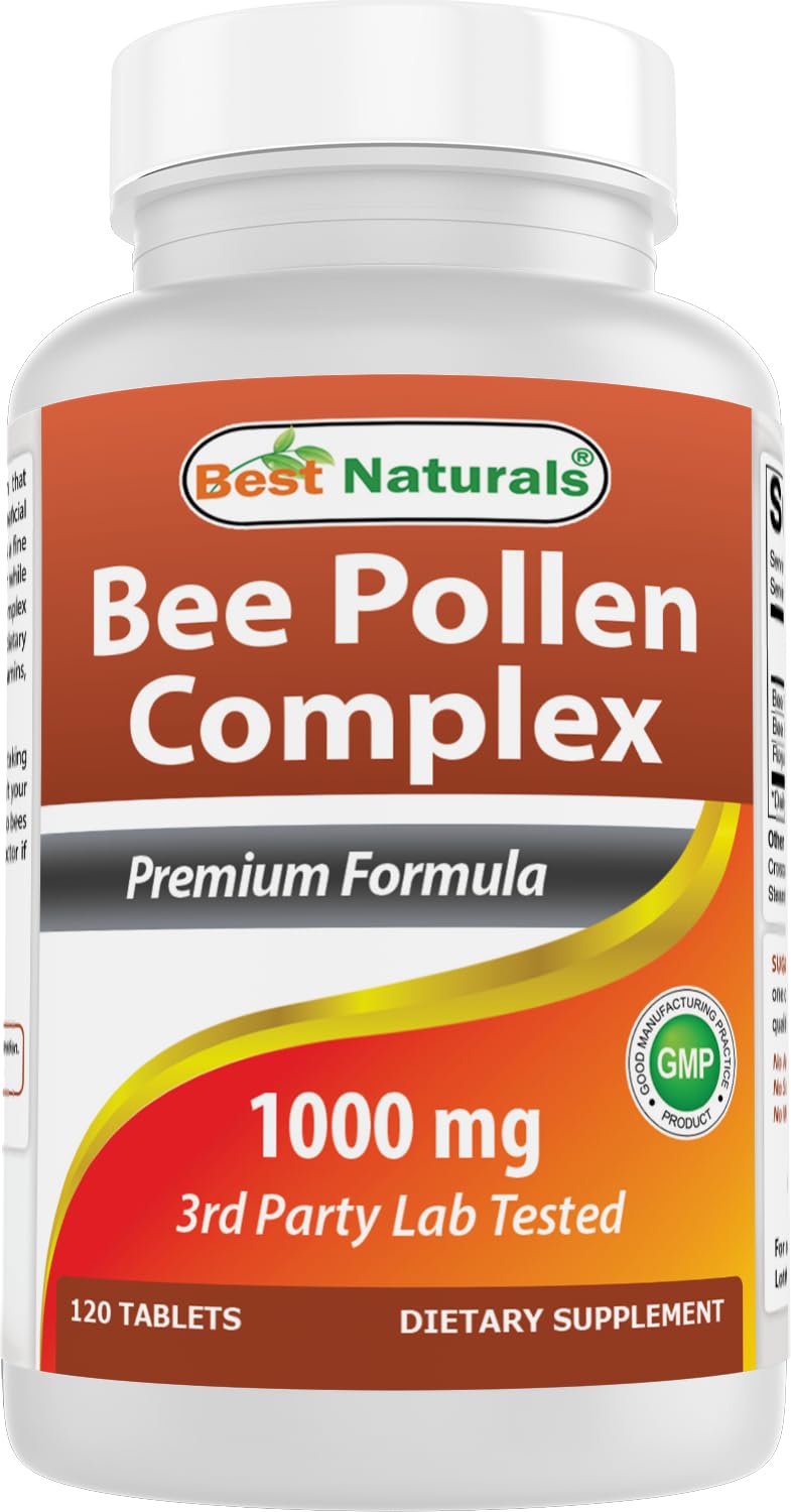 Best Naturals Bee Pollen Complex 1000 mg, 120 Tablets