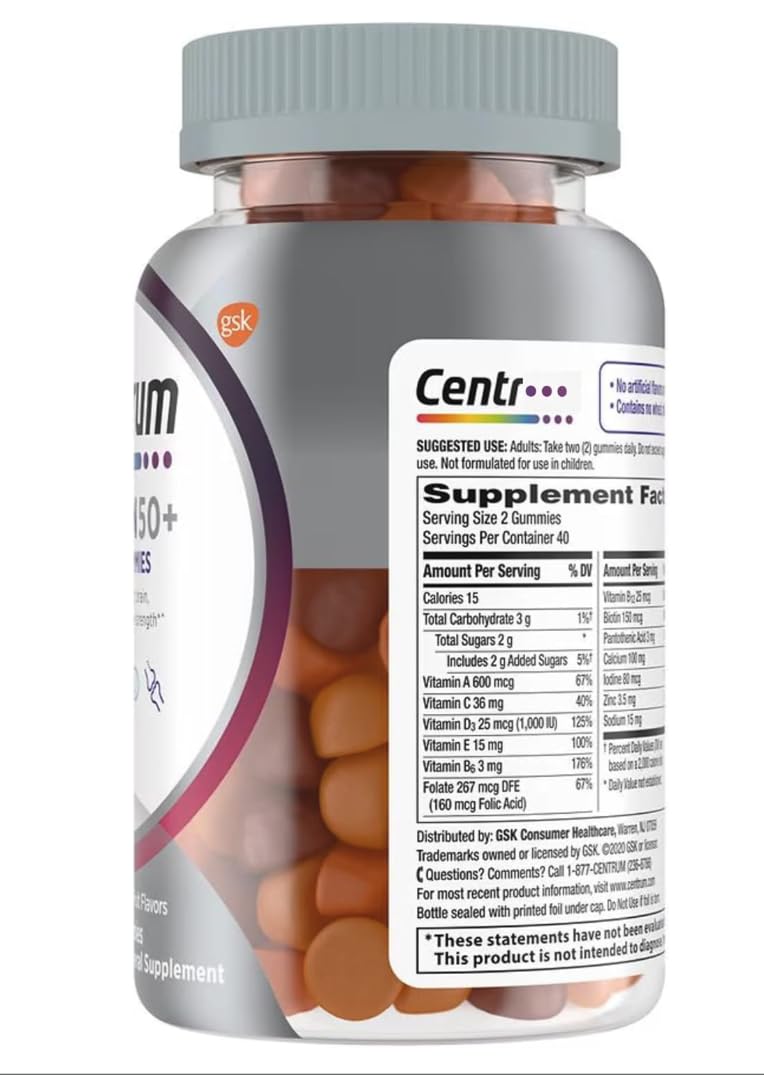 Generic Multigummies Gummy Vitamins for Women 50+ Multivitamin with Vitamin D, B6 & B12, 80 Gummies