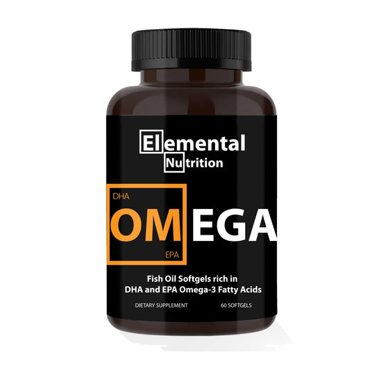 Elemental Nutrition Omega-3 from Fish Oils Softgels, 60 Softgels