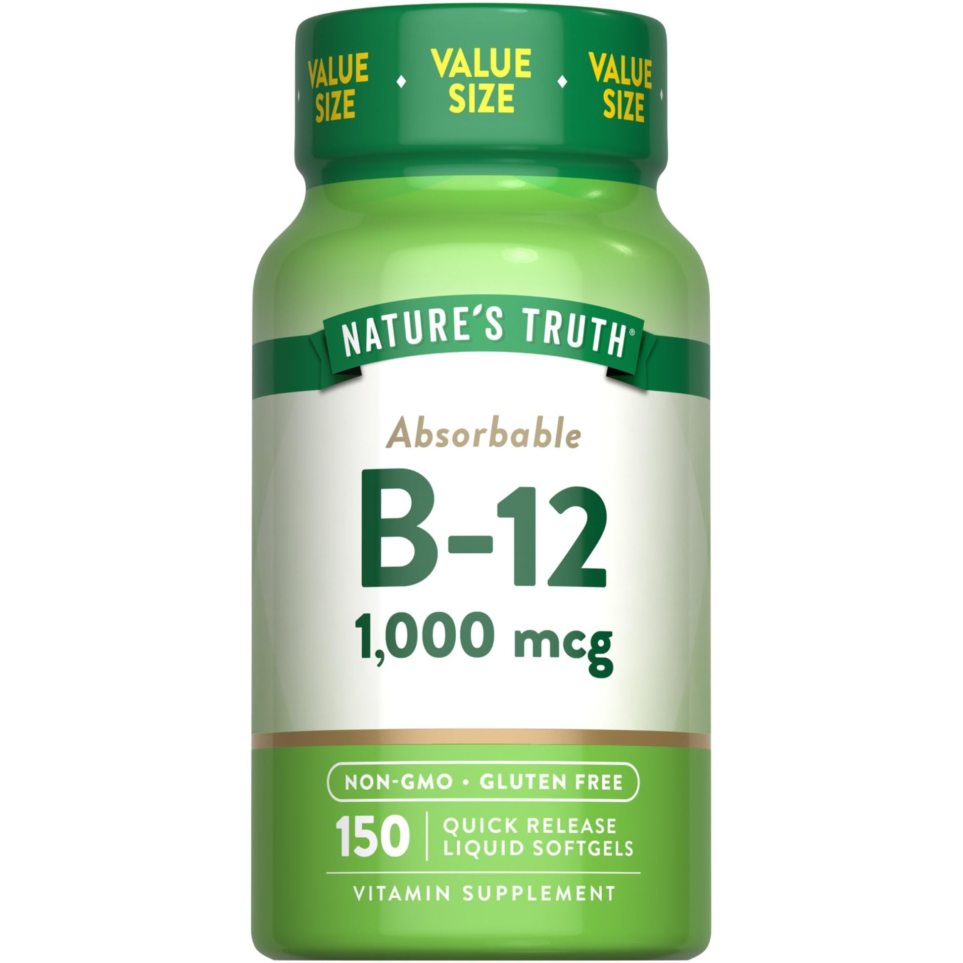 Nature's Truth Vitamin B12 1000 mcg Softgel 150 Softgels