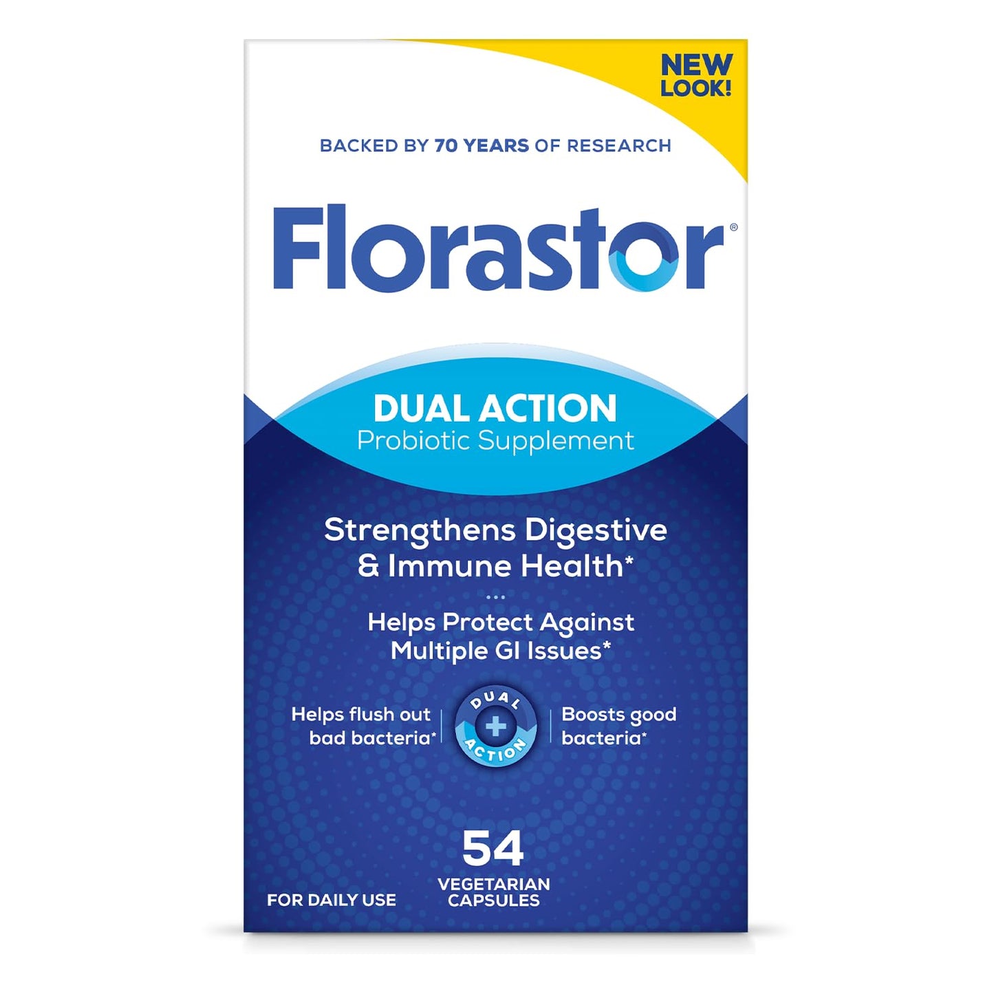 Florastor Probiotic for Digestive and Immune Health Capsules, 54 Capsules