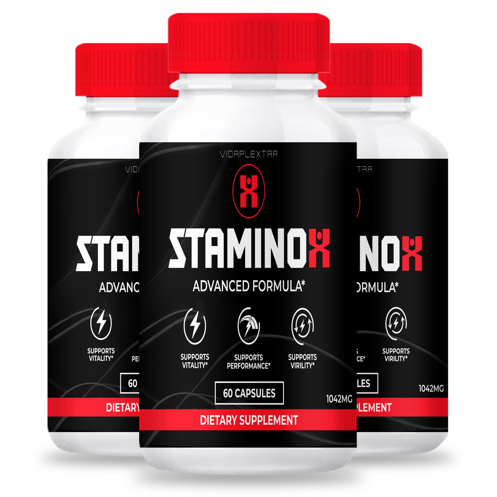 VIDAPLEXTRA Stamino X Stamino Capsules, 180 Capsules