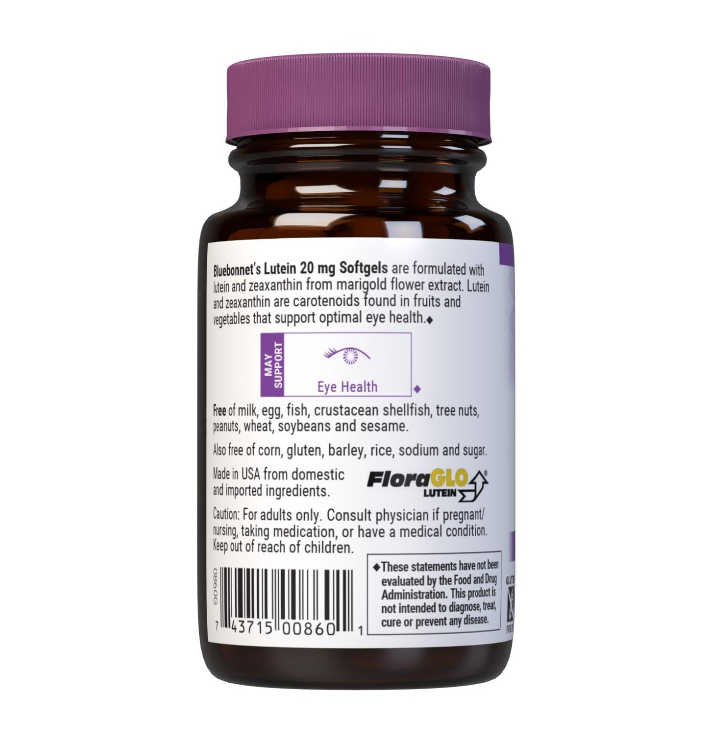 BlueBonnet Lutein 20 mg Softgel 30