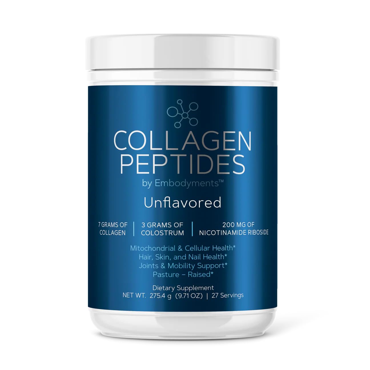 Complete Nutrition Grass Fed Collagen Peptides Powder, 24