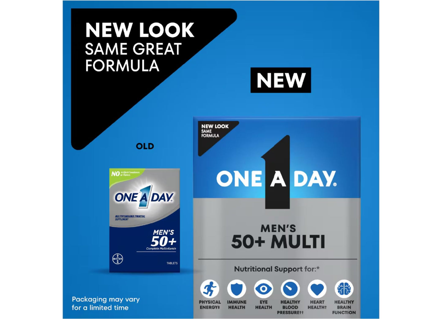 ONE A DAY Men's 50+ Advantage Multivitamins Tablet, 65 Count
